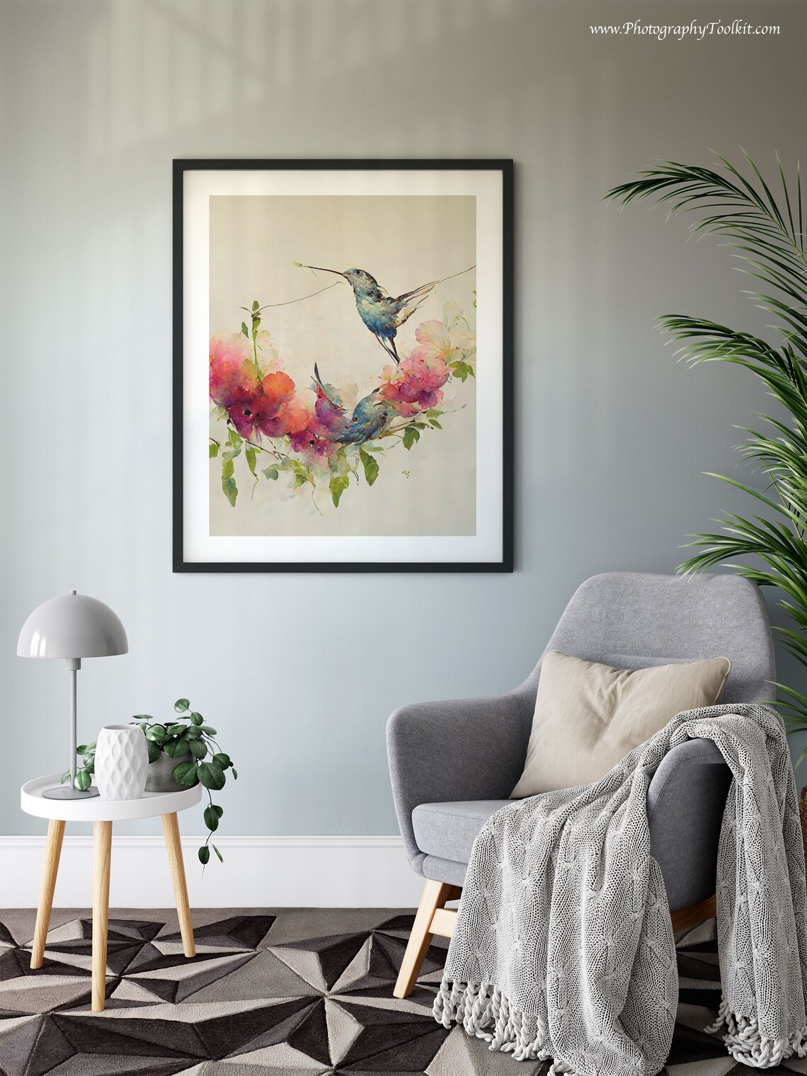 Hummingbird Watercolor Bird Art Print, Bird Lover Gift - Image 6