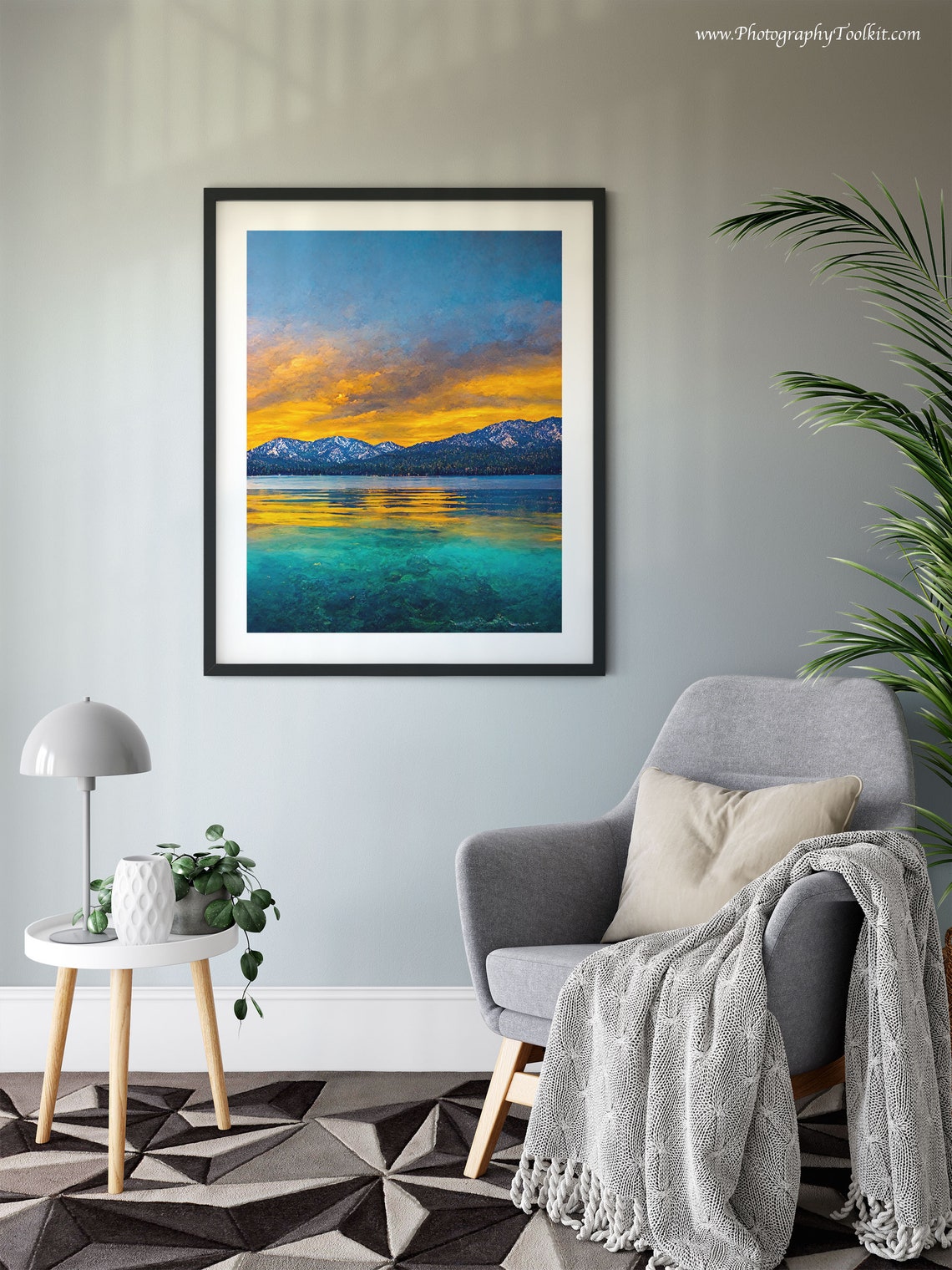 Lake Tahoe Print Lake Tahoe Wall Art Lake Tahoe Poster Lake Tahoe Art Lake Tahoe Lake Tahoe Vintage Style Travel Poster Print - Image 6