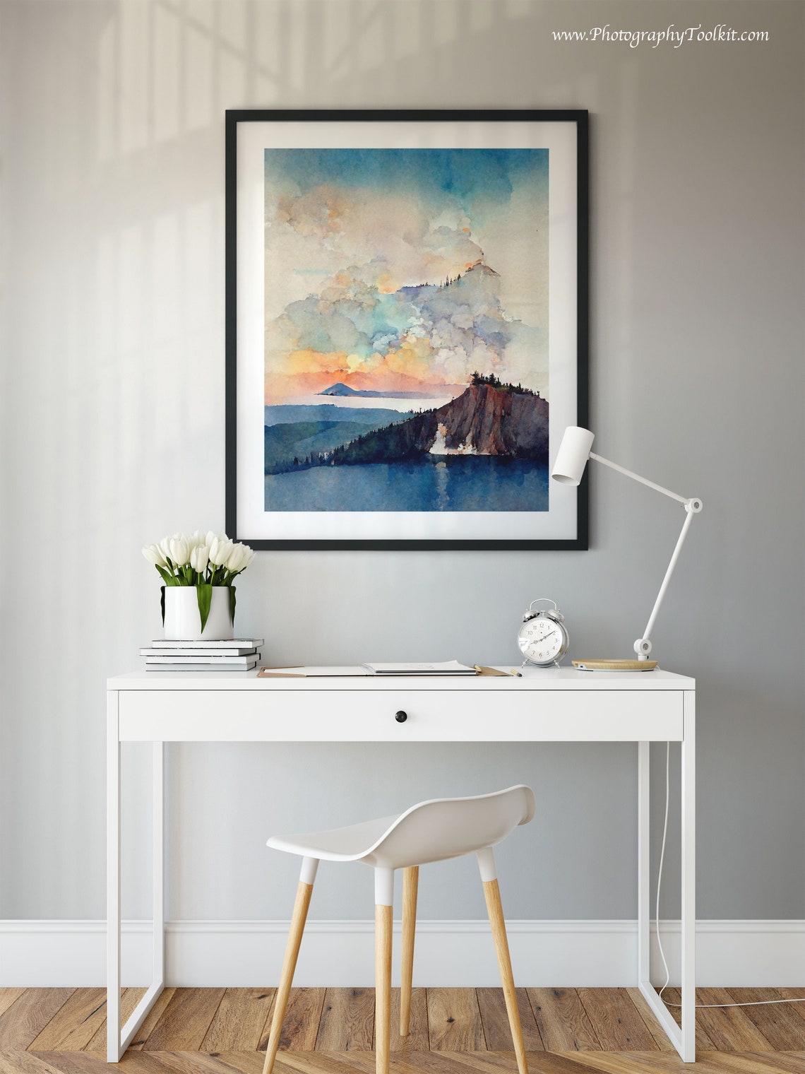 Crater Lake National Park Print National Park Poster Oregon Print Pacific Northwest Art National Park Art Travel Poster Wpa Poster - Image 2