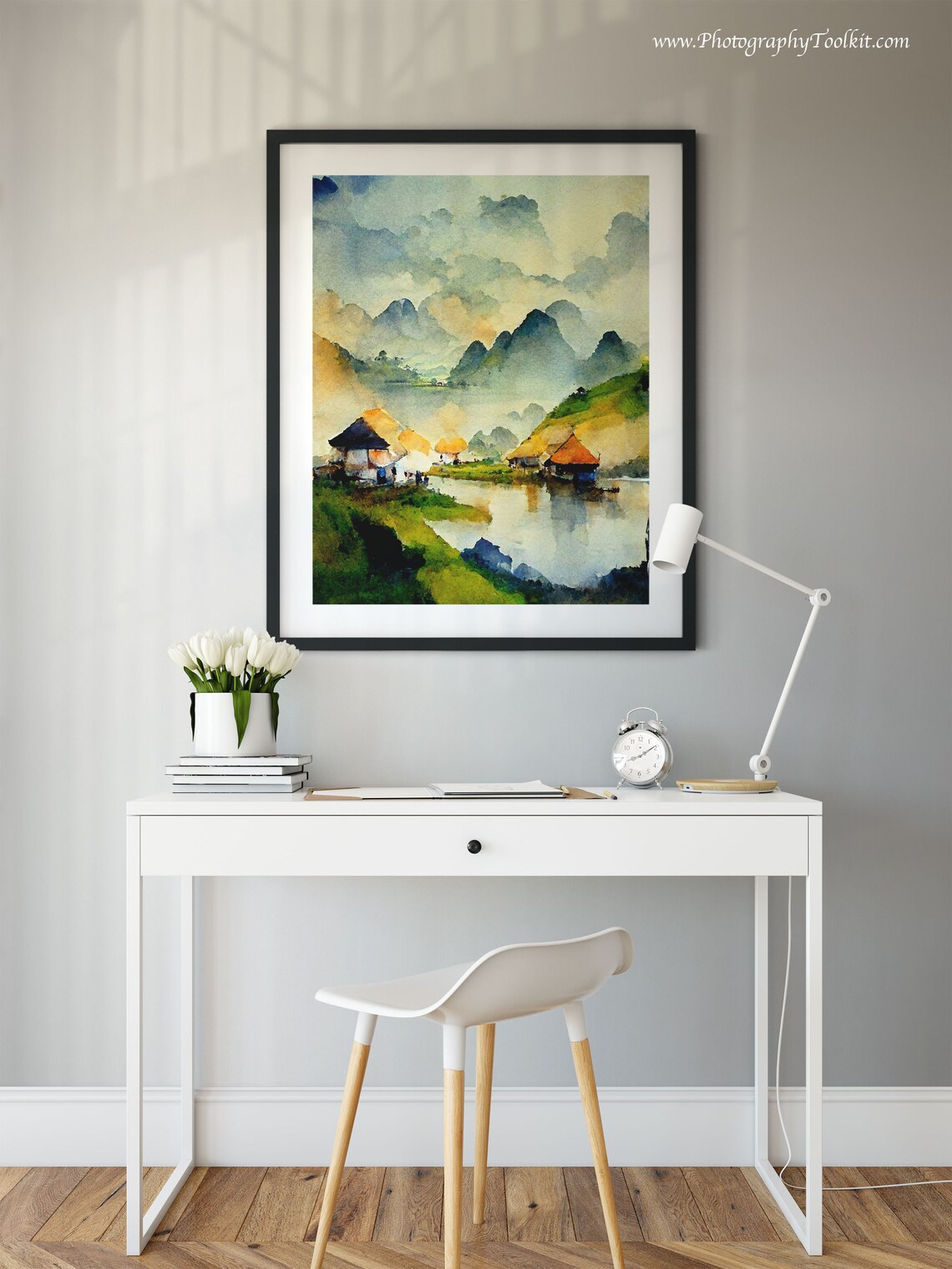 Vietnam Watercolor Travel Poster, Asia Wall Decor - Image 2