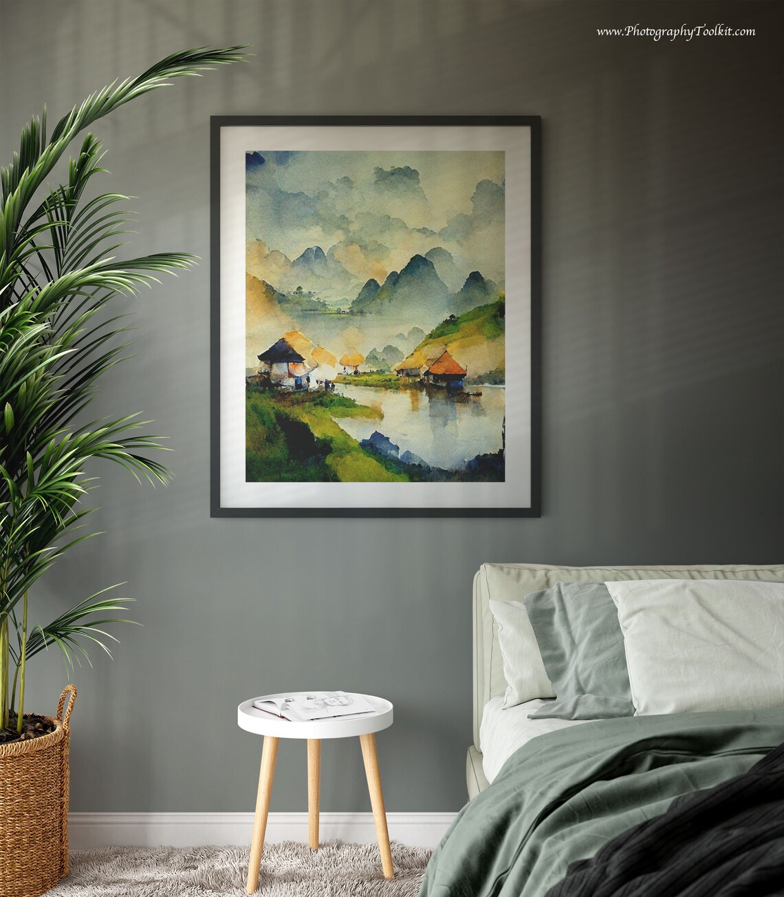 Vietnam Watercolor Travel Poster, Asia Wall Decor - Image 3