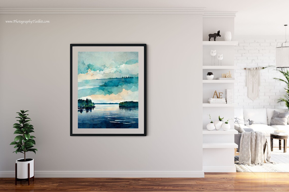 Lake Life Finland Travel Poster, Lake House Decor - Image 4
