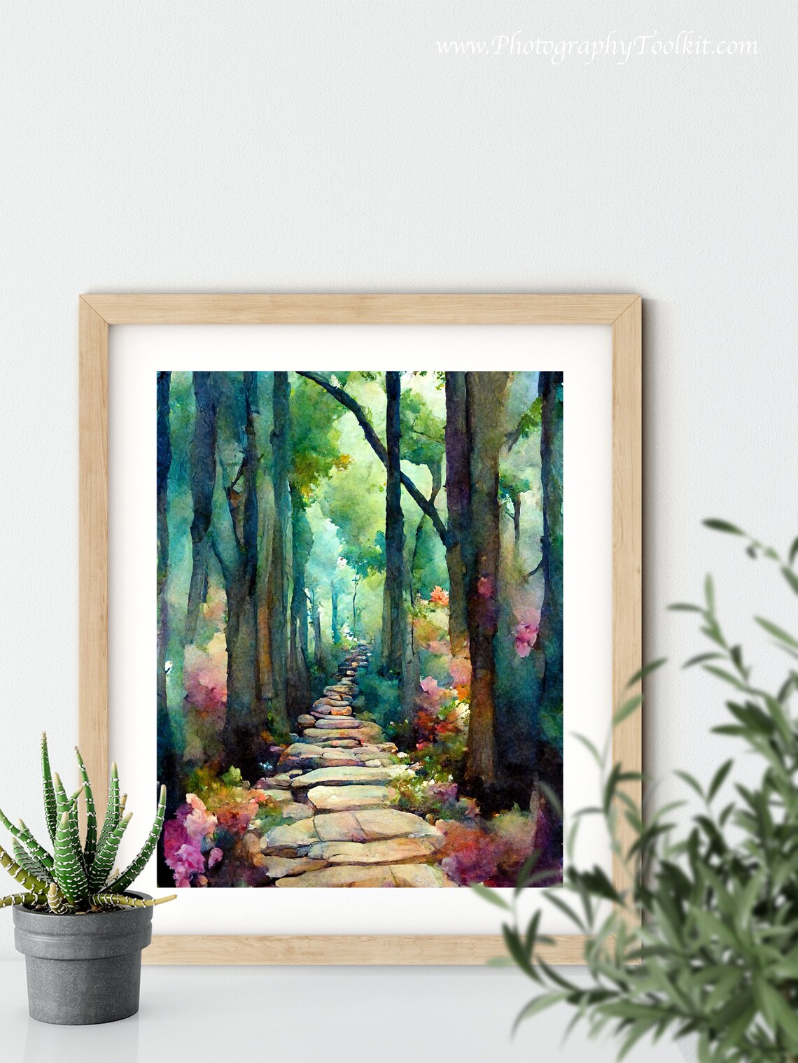 Forest Path Wilderness Art Print - Image 5