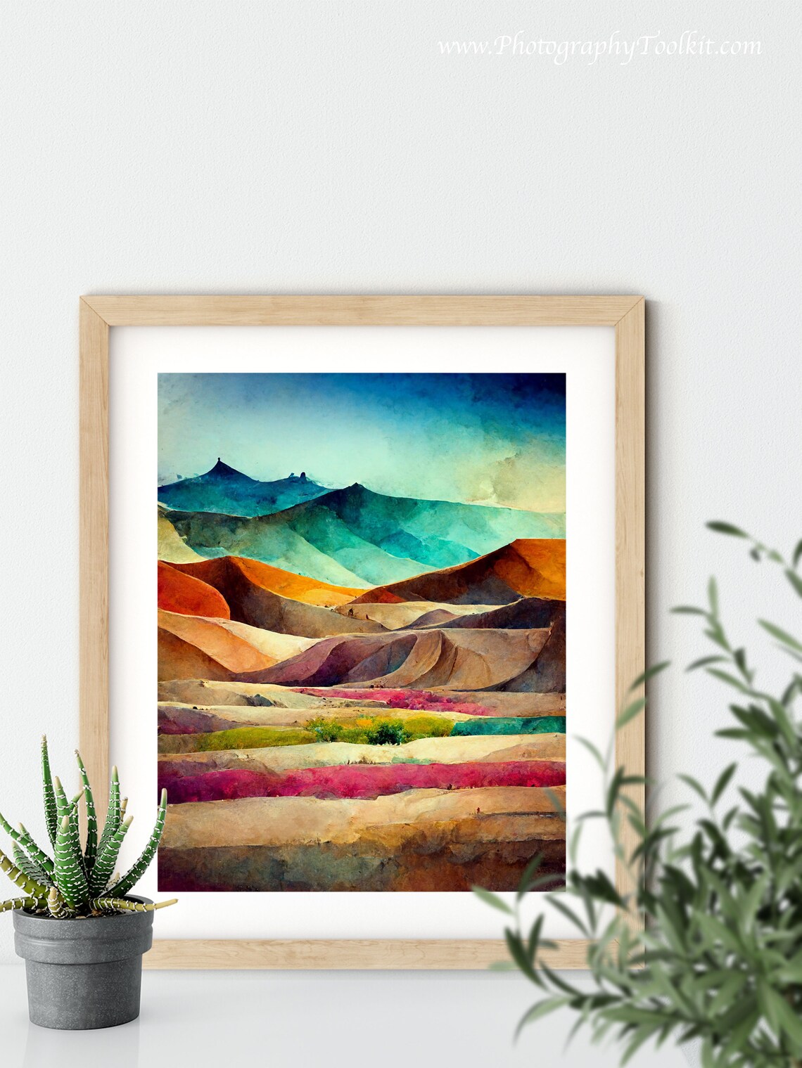 Desert Landscape Boho Art Print, Bohemian Wall Art - Image 5