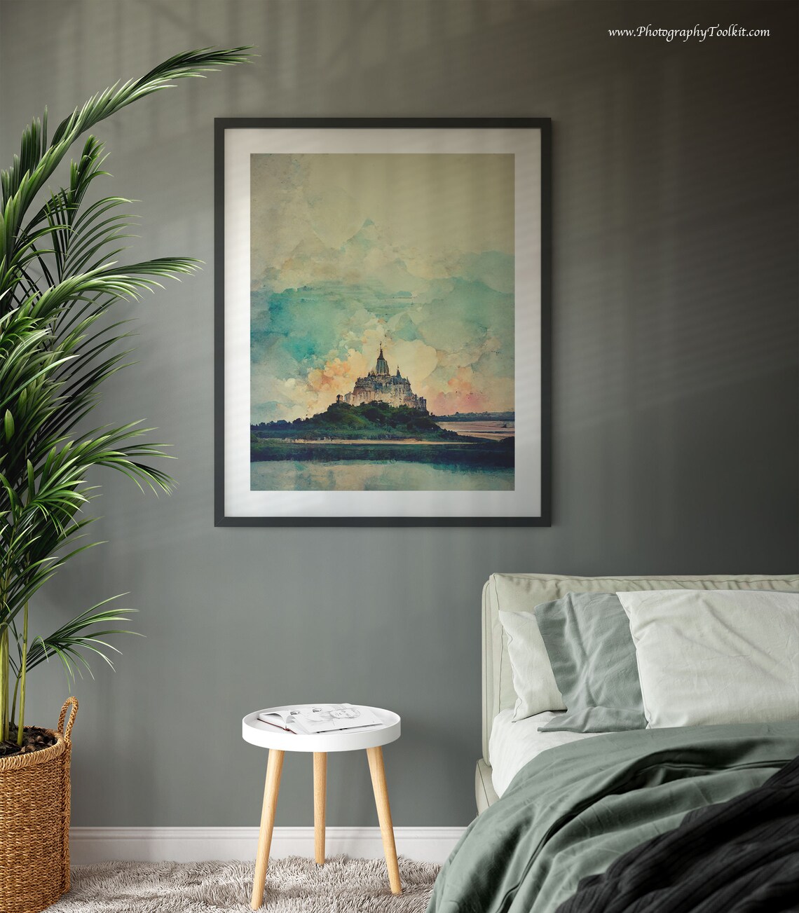 Mont Saint Michel Travel Poster, France Landscape - Image 3