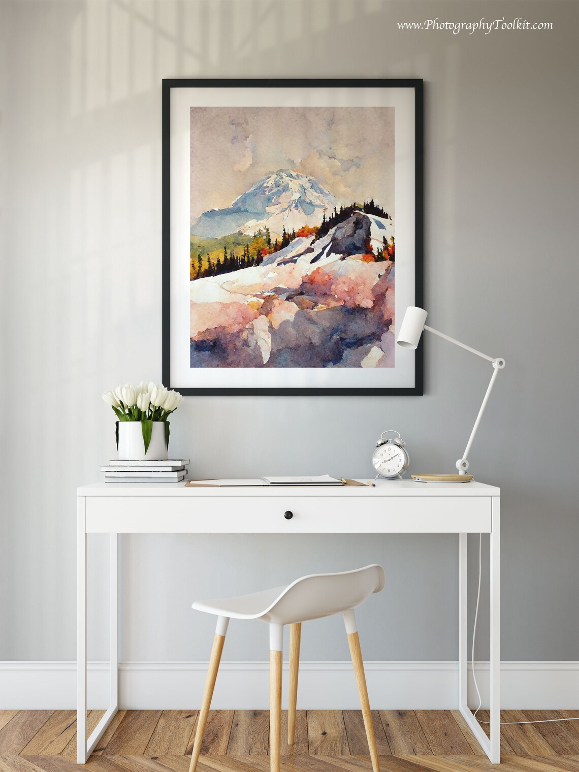 Mount Rainier National Park Art Print, Mountain Landscape - Image 2