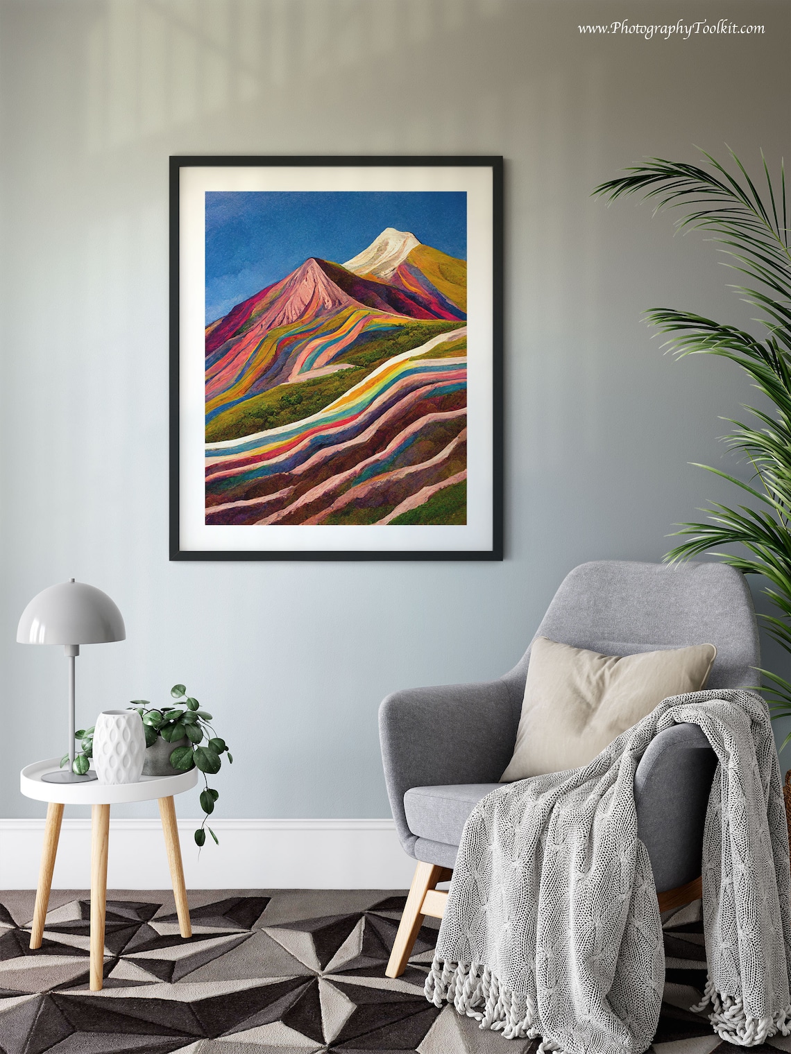 Vinicunca Rainbow Mountain, Peru Landscape Art Print - Image 6