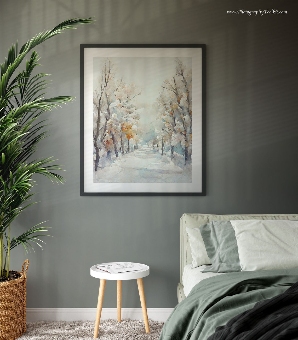 Winter Landscape Forest Wall Art Print - Image 4