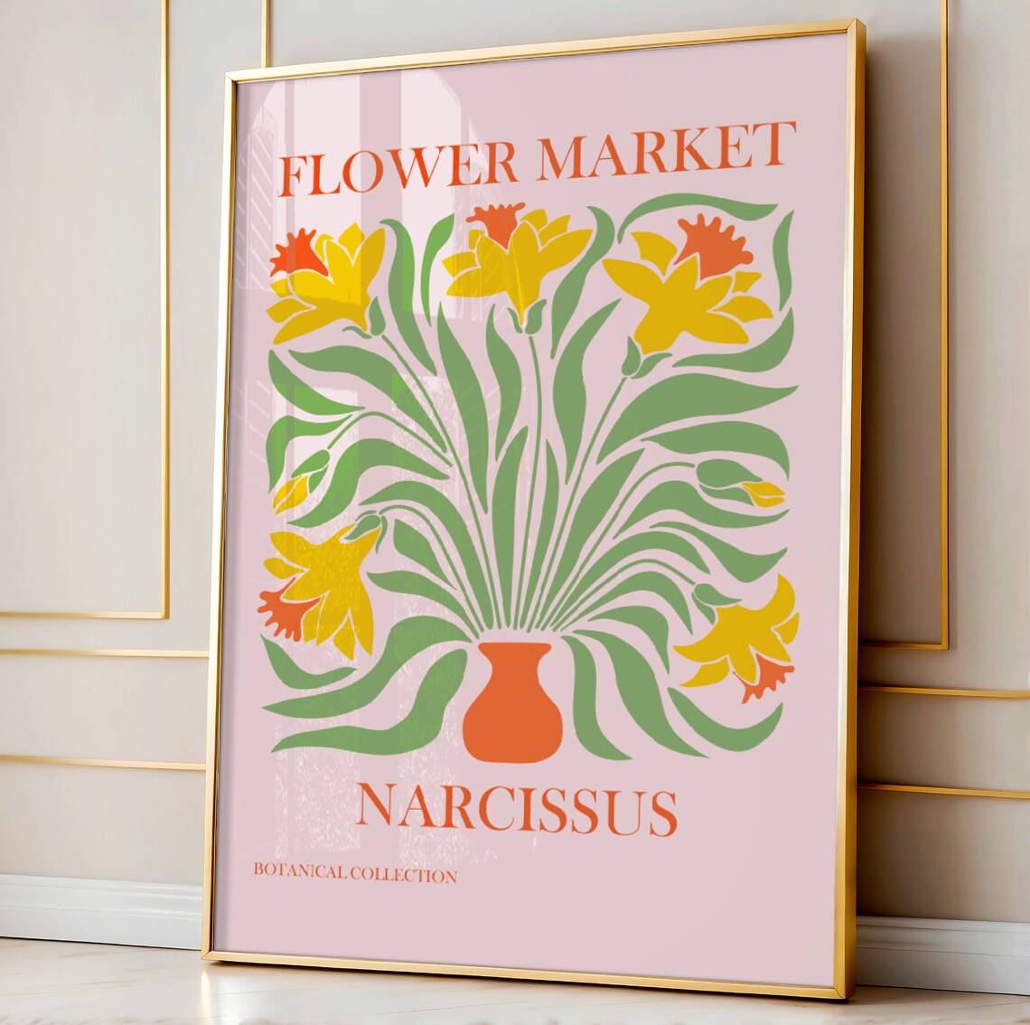 Flower Market Prints Decor Botanical Floral Boho Wall Art Poster Home