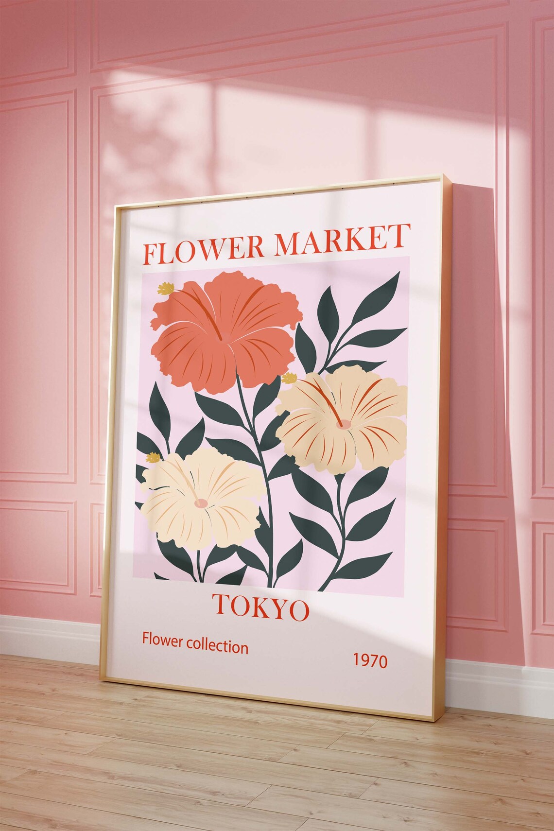 Flower Market Prints Exhibition Posters Decor Botanical Trendy Wall Art Large Modern Poster