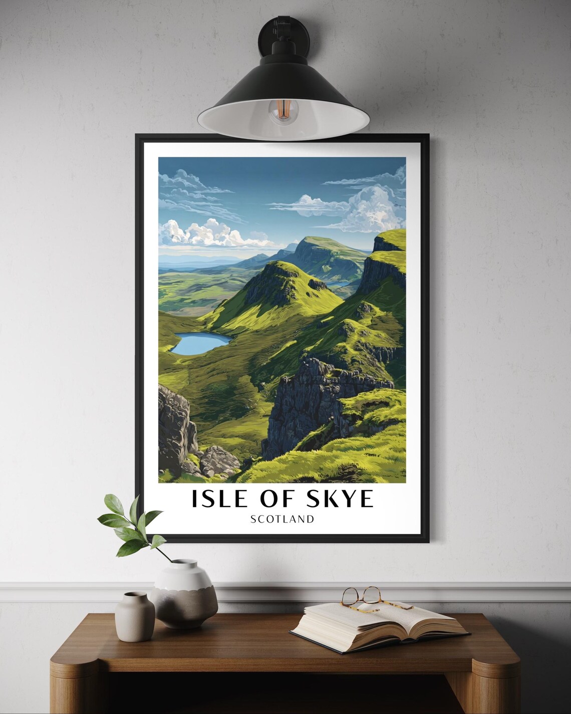 Isle Of Skye Travel Poster, Scotland Highlands