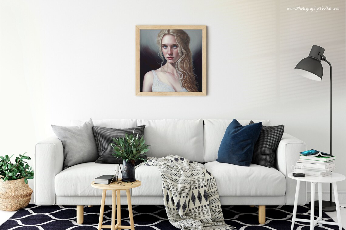 Vintage Woman Portrait Art Print, Female Portrait - Image 5