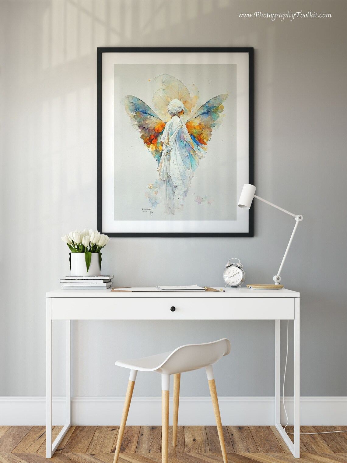 Guardian Angel Print, Spiritual Wall Art Print - Image 2