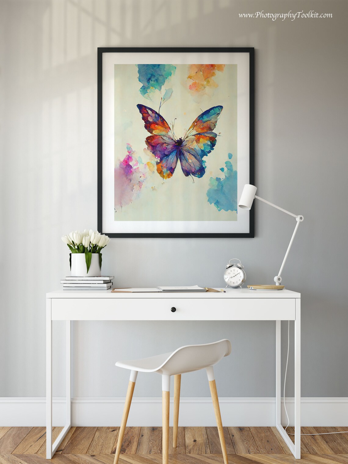 Butterfly Print, Rainbow Butterfly Natural History Art - Image 2