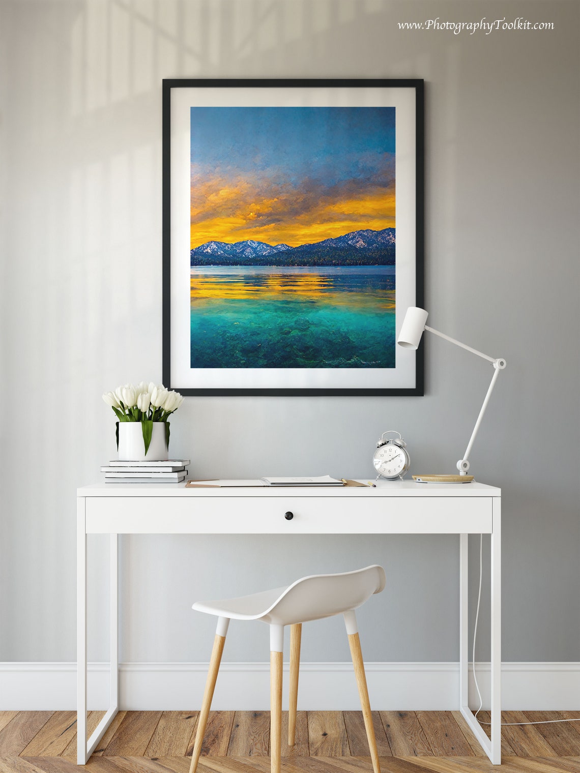 Lake Tahoe Print Lake Tahoe Wall Art Lake Tahoe Poster Lake Tahoe Art Lake Tahoe Lake Tahoe Vintage Style Travel Poster Print - Image 2
