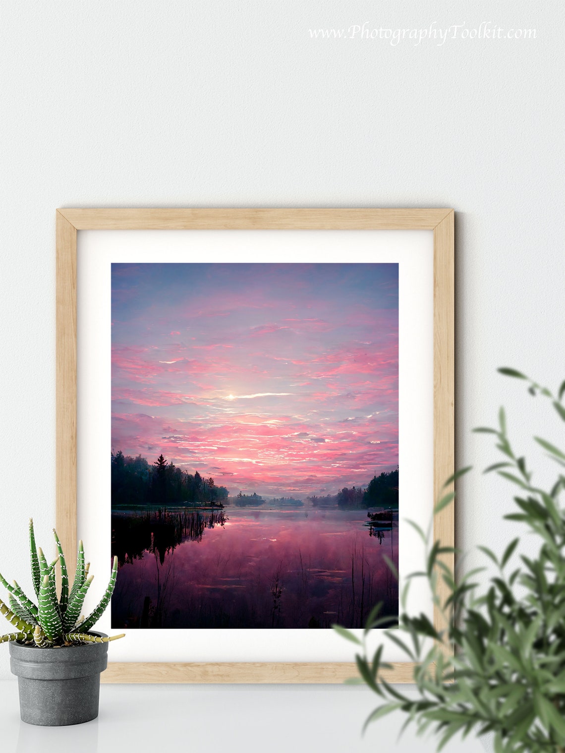 Shore Line Print Lake District Print Vintage Lake Print Nature Landscape National Park Print Travel Print Lake House Painting - Image 5