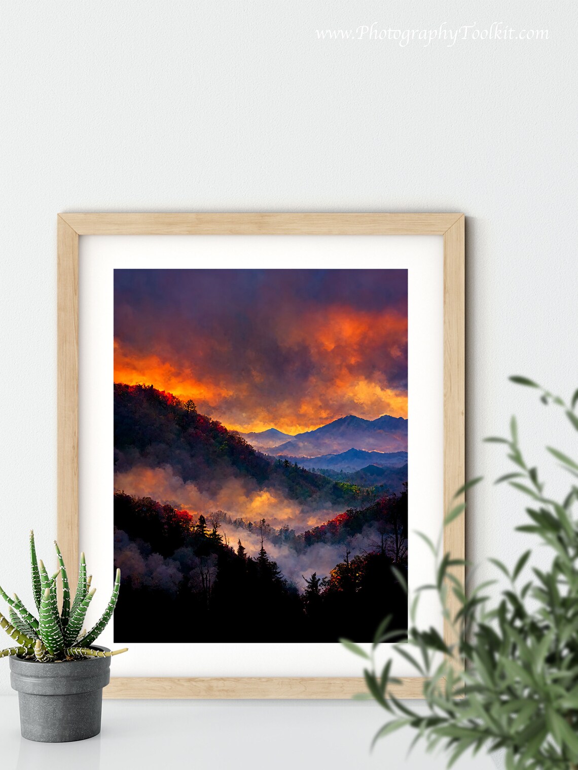 Great Smoky Mountains Travel Poster, Landscape Art - Image 5