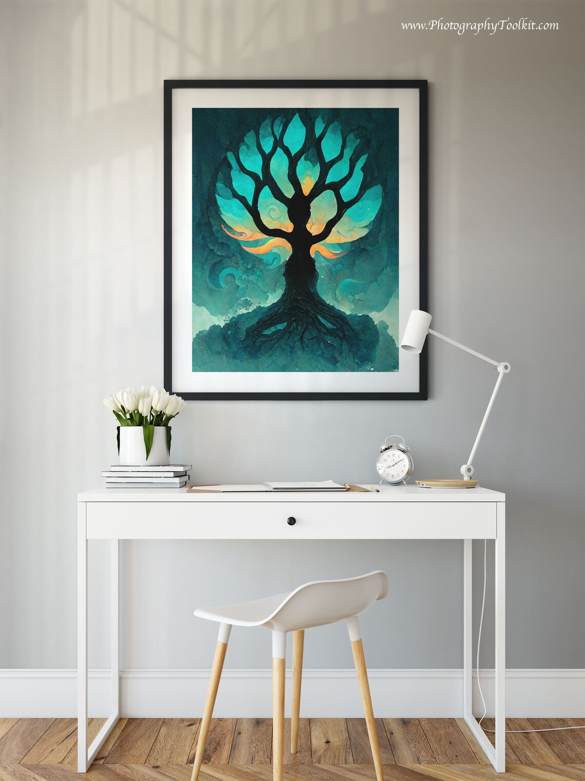 Tree Of Life Botanical Spiritual Poster, Three-Panel - Image 2