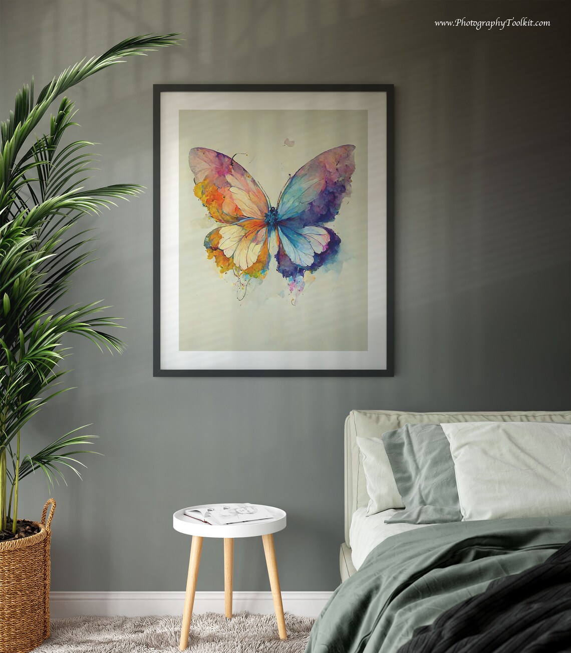 Rainbow Butterfly Natural History Art Print - Image 3