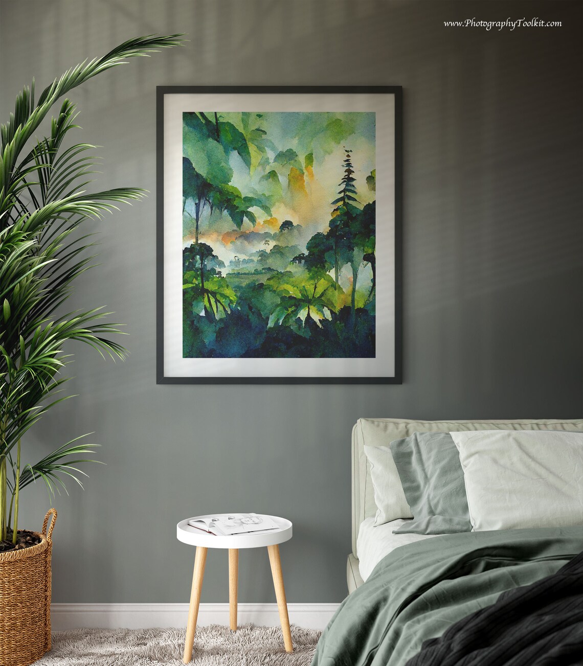 Rainforest Trees Art Print, Forest Landscape - Image 3