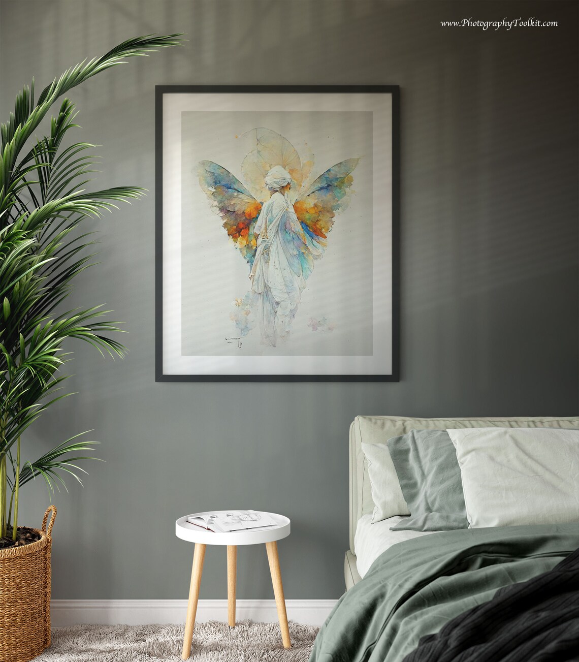 Guardian Angel Print, Spiritual Wall Art Print - Image 3