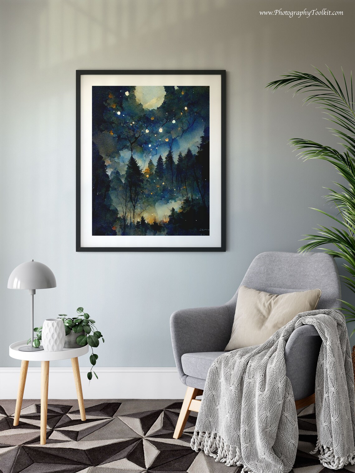 Starry Night Star Chart Poster, Moon and Star Art - Image 6