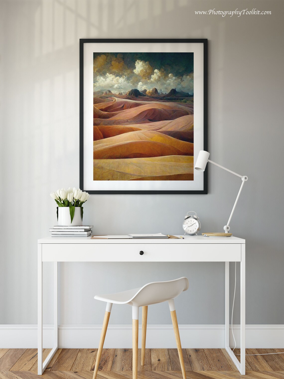 Desert Print Boho Western Decor Desert Landscape Southwest Desert Print Desert Boho Wall Decor Western Decor Retro Art - Image 2