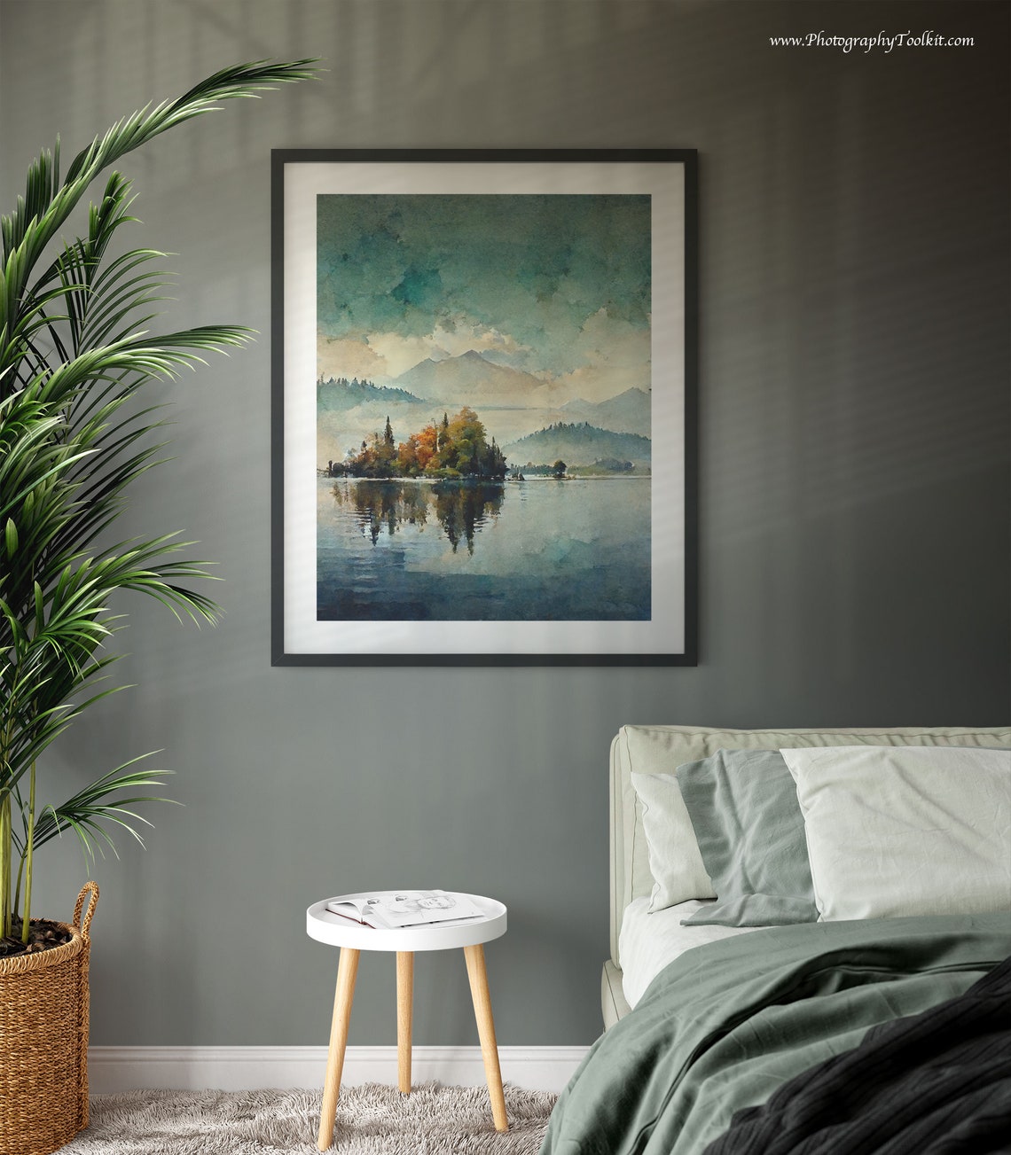 Lake House Wall Art Lake House Decor Lake House Art Lake Life Wall Art Lakehouse Wall Art Lake House Painting Neutral Lake Picture - Image 3