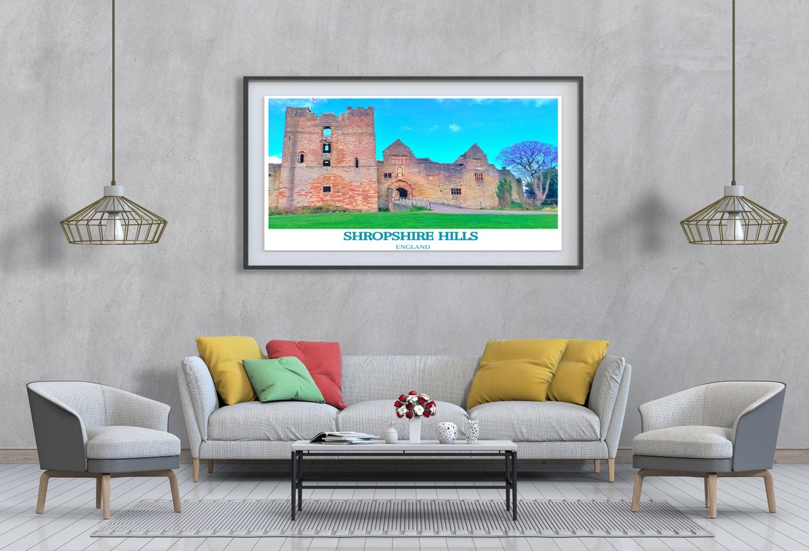 Ludlow Castle Shropshire England Historic Stone Ruins Poster - Image 3