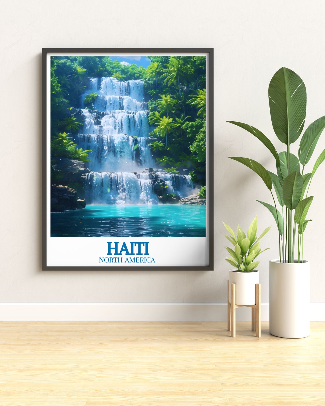 Colorful Haiti Art Print Haiti Bassin Bleu Travel Print Haiti Street Home Decor Haiti Art Collection - Image 2