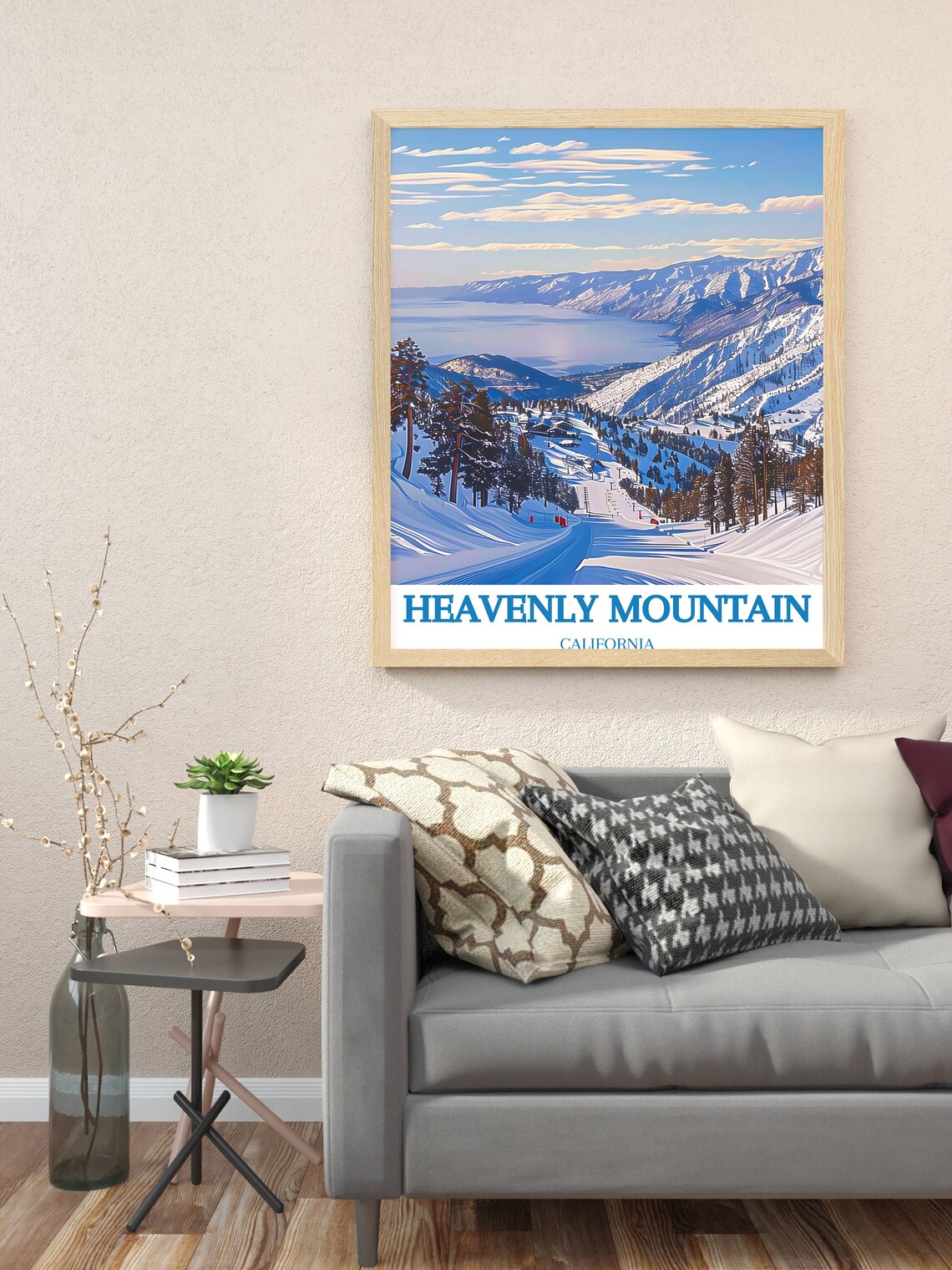 Heavenly Mountain Ski Resort Lake Tahoe California Winter Poster - Image 3