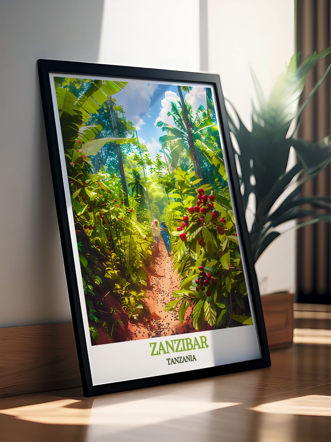 Zanzibar Poster Wall Art Of Tanzanias Spice Farms Spice Farms Art Print Spice Farms Home Decor - Image 2