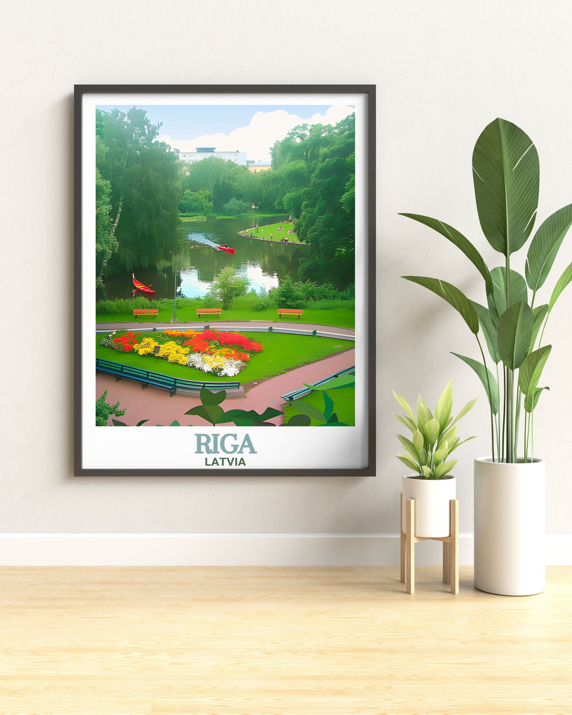 Riga Wall Art Bastejkalna Park Decor Riga Artwork For Every Occasion Bastejkalna Park Poster And Personalized Gift Ideas - Image 2