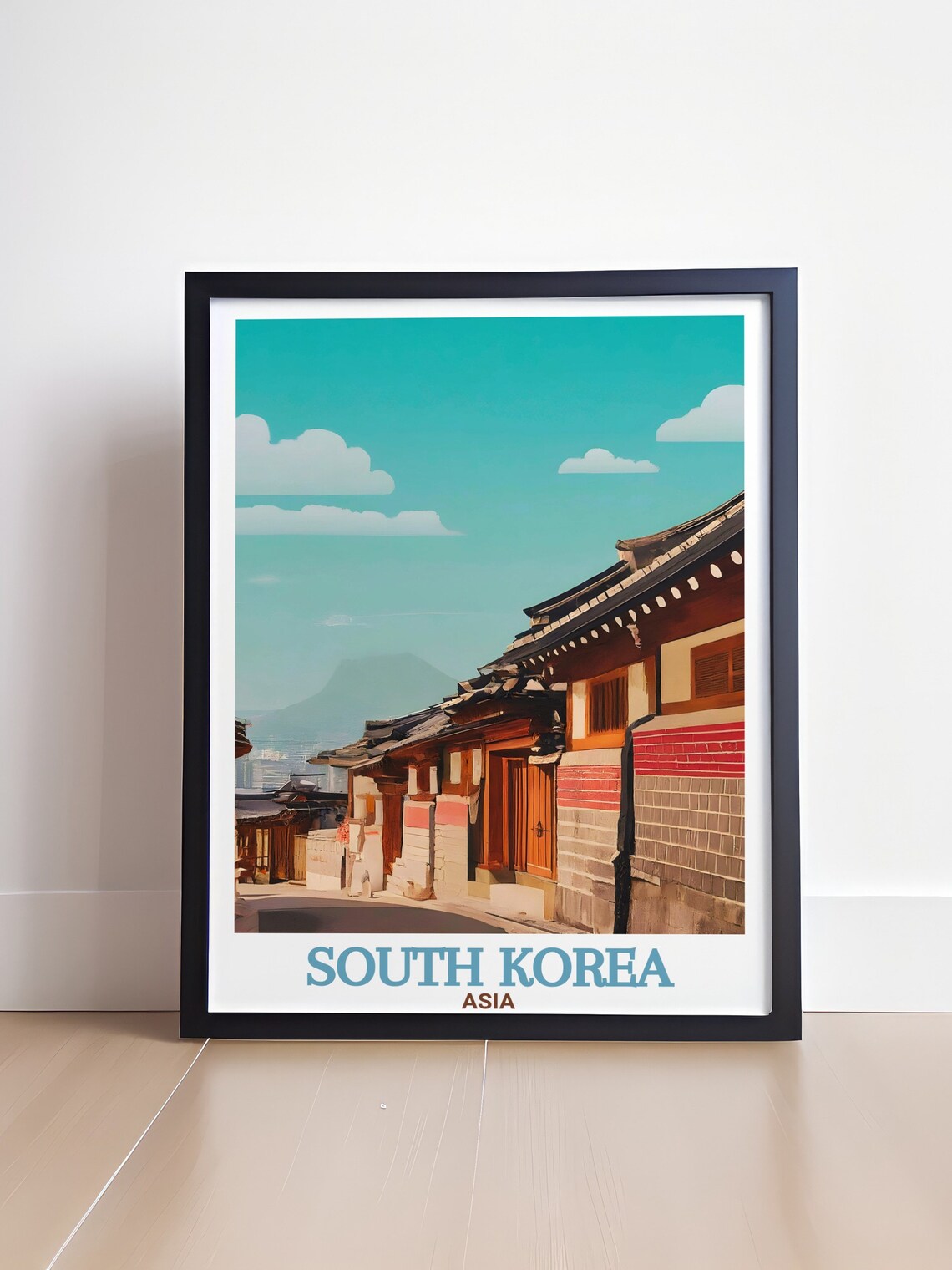 Bukchon Hanok Village Seoul South Korea Traditional Street Poster - Image 4