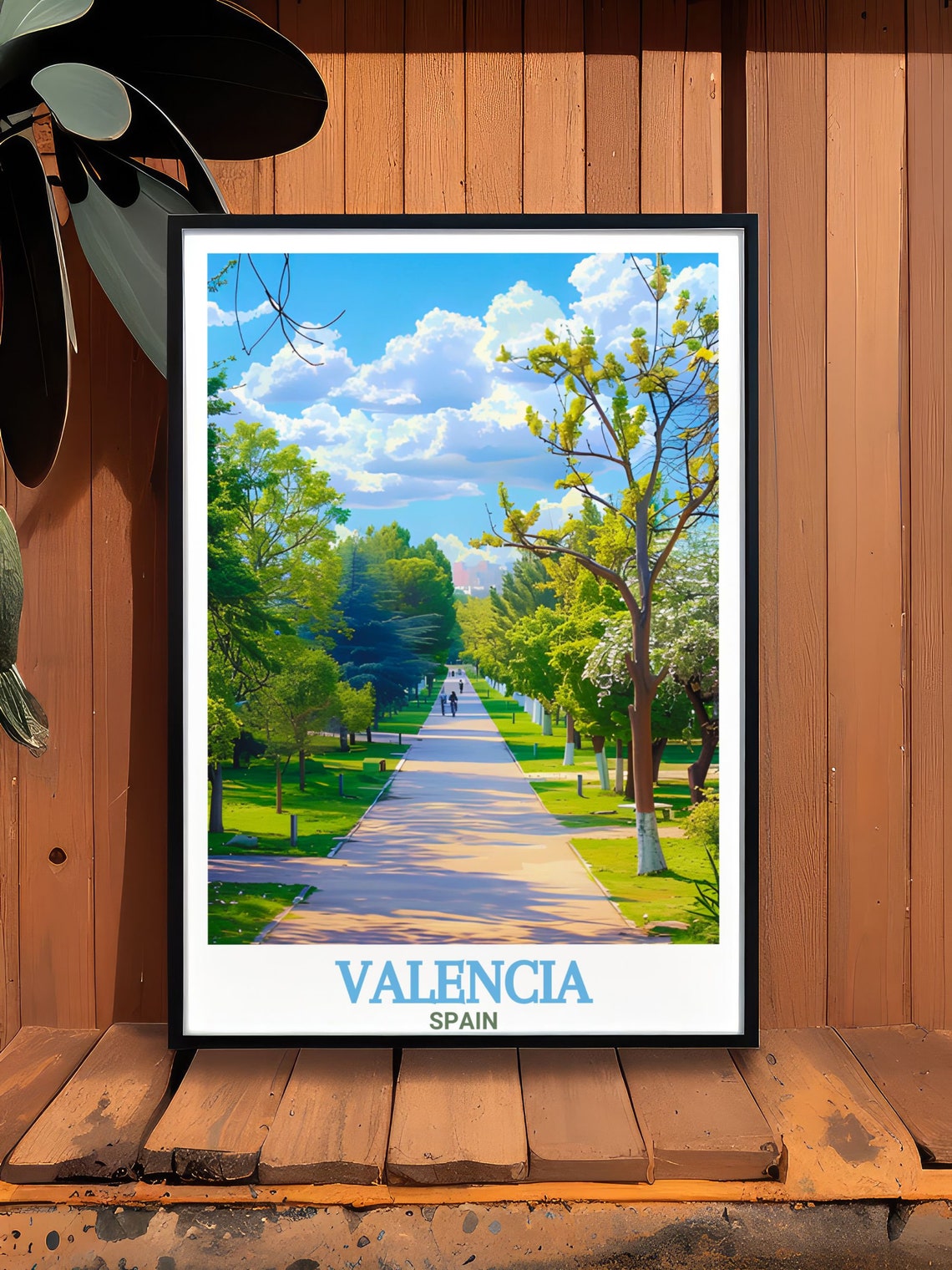 Valencia Travel Print Turia Gardens Posters And Art Gifts Valencia Travel Art And Turia Gardens Prints Valencia Art And Posters - Image 2