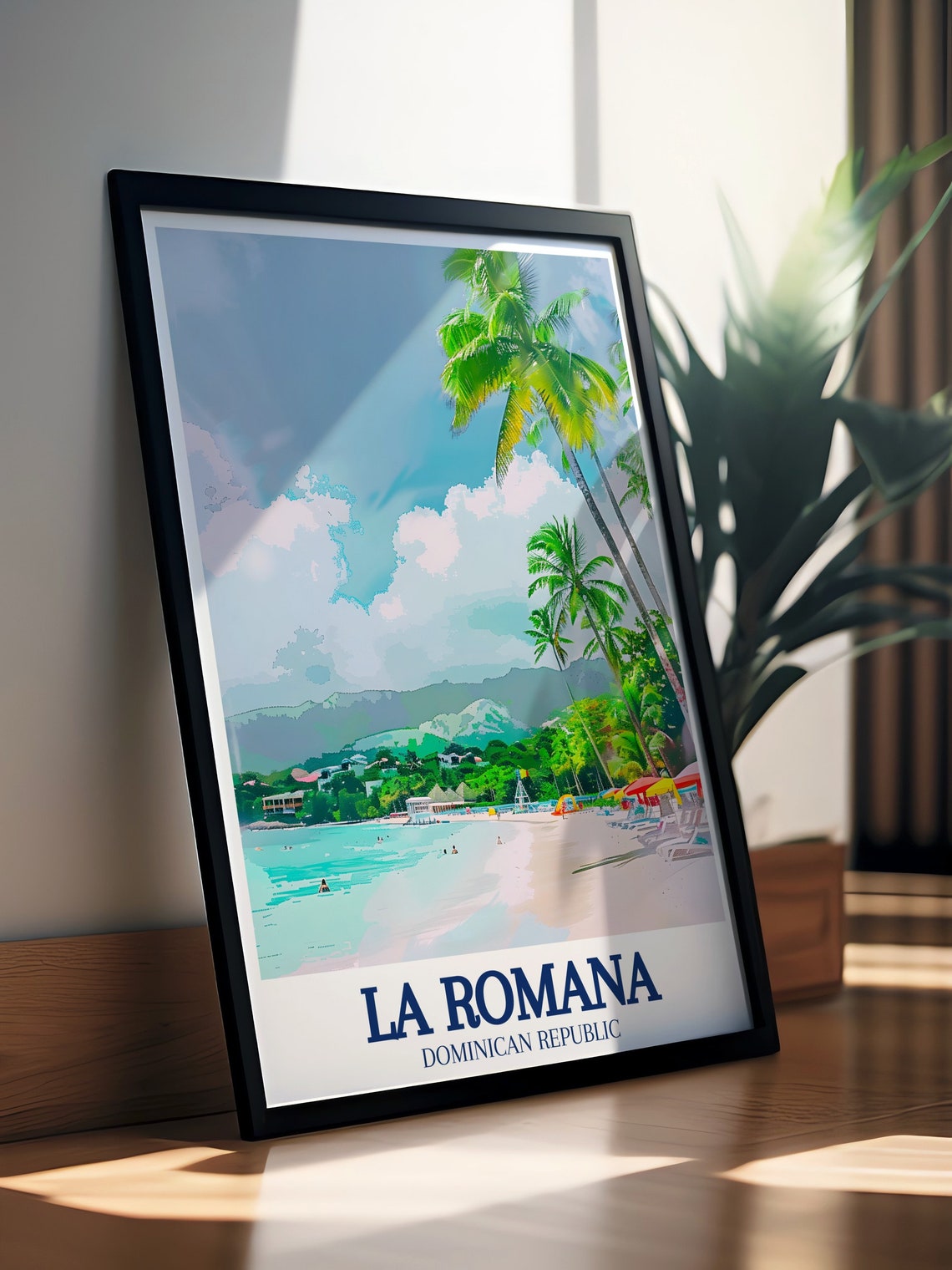 La Romana Dominican Republic Palm Beach Bright Tropical Day Poster - Image 3