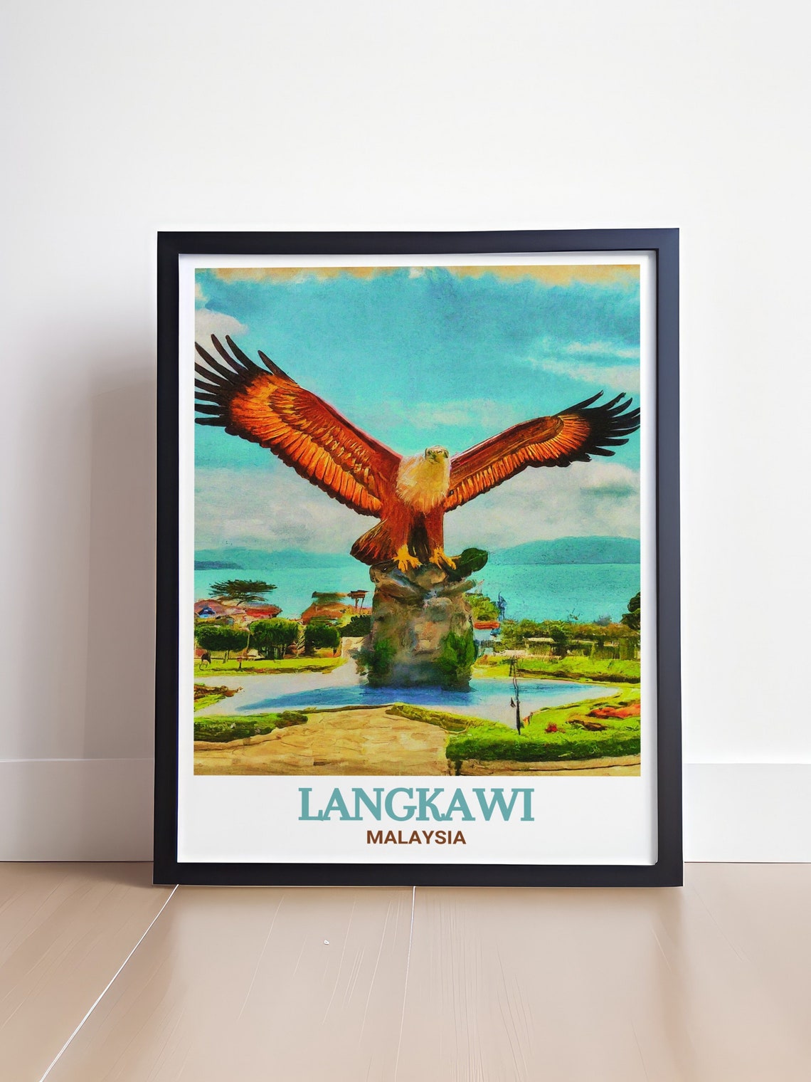 Langkawi Eagle Square Giant Eagle Statue Malaysia Travel Poster - Image 4