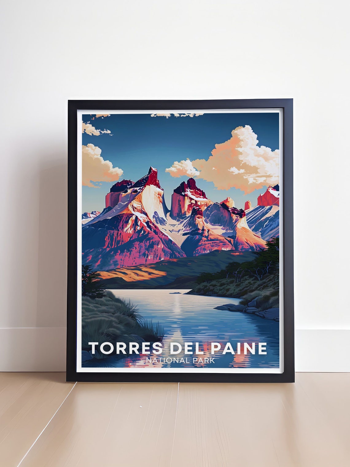 Torres Del Paine Poster Cuernos Del Paine Art Uernos Del Paine Print From South America Chile Wall Art Of Torres Del Paine - Image 4