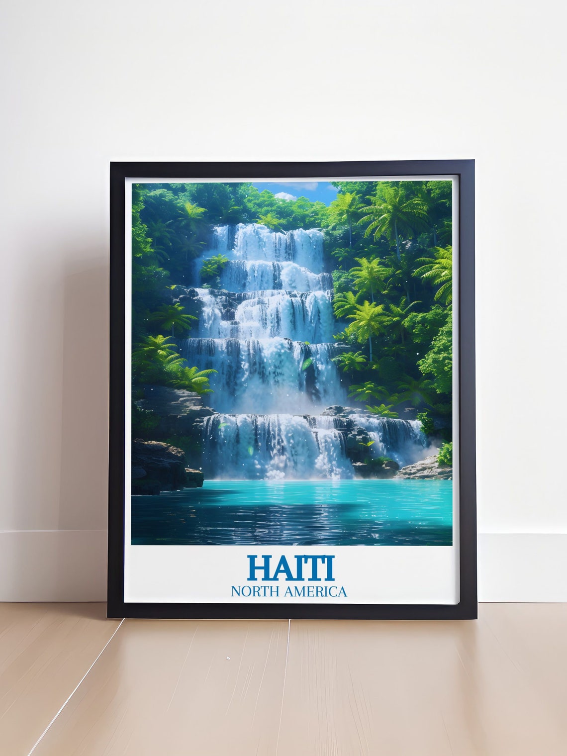 Colorful Haiti Art Print Haiti Bassin Bleu Travel Print Haiti Street Home Decor Haiti Art Collection - Image 4