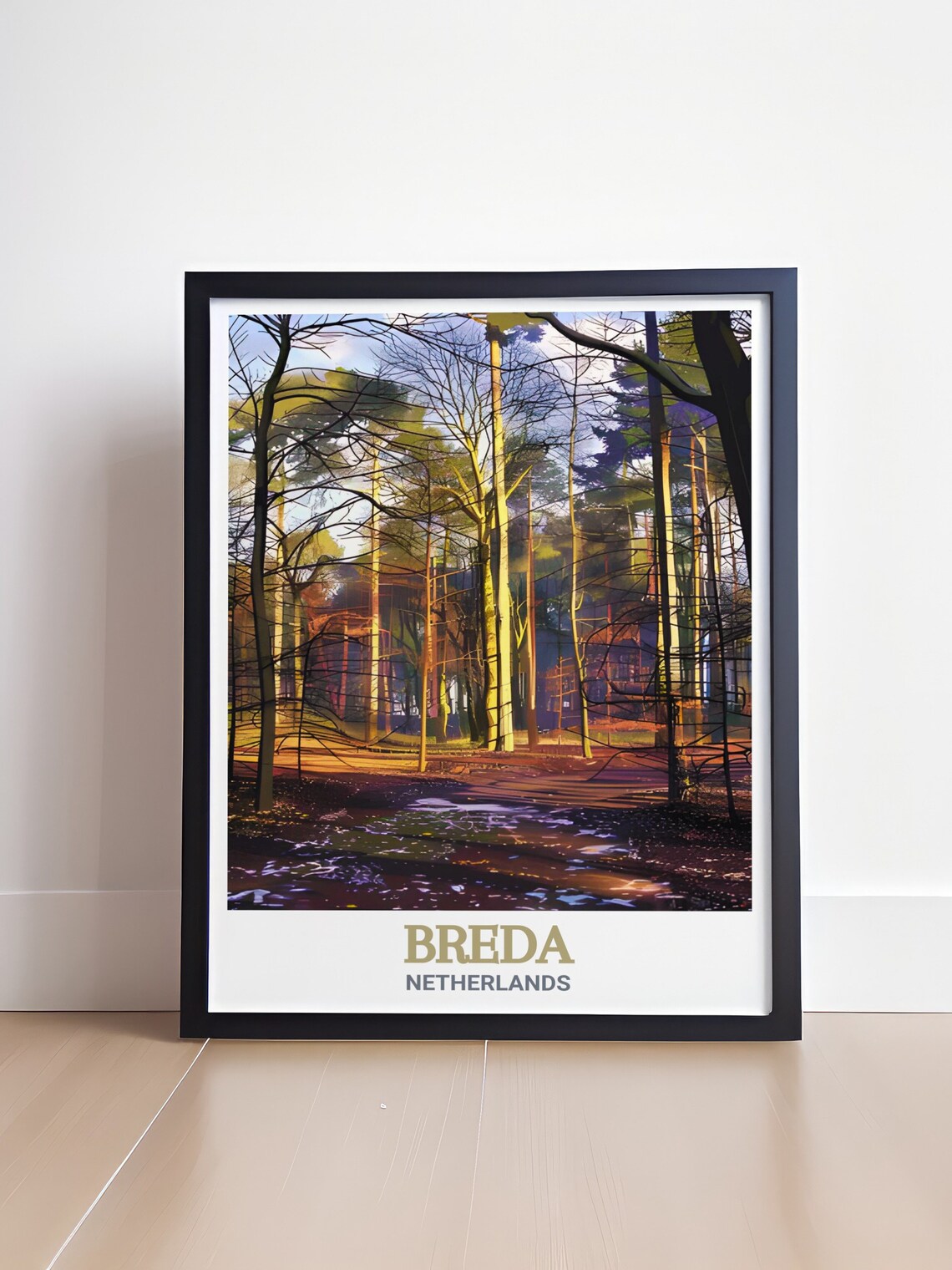 Breda Mastbos Forest Sunlit Trees Dutch Woodland Nature Poster - Image 4