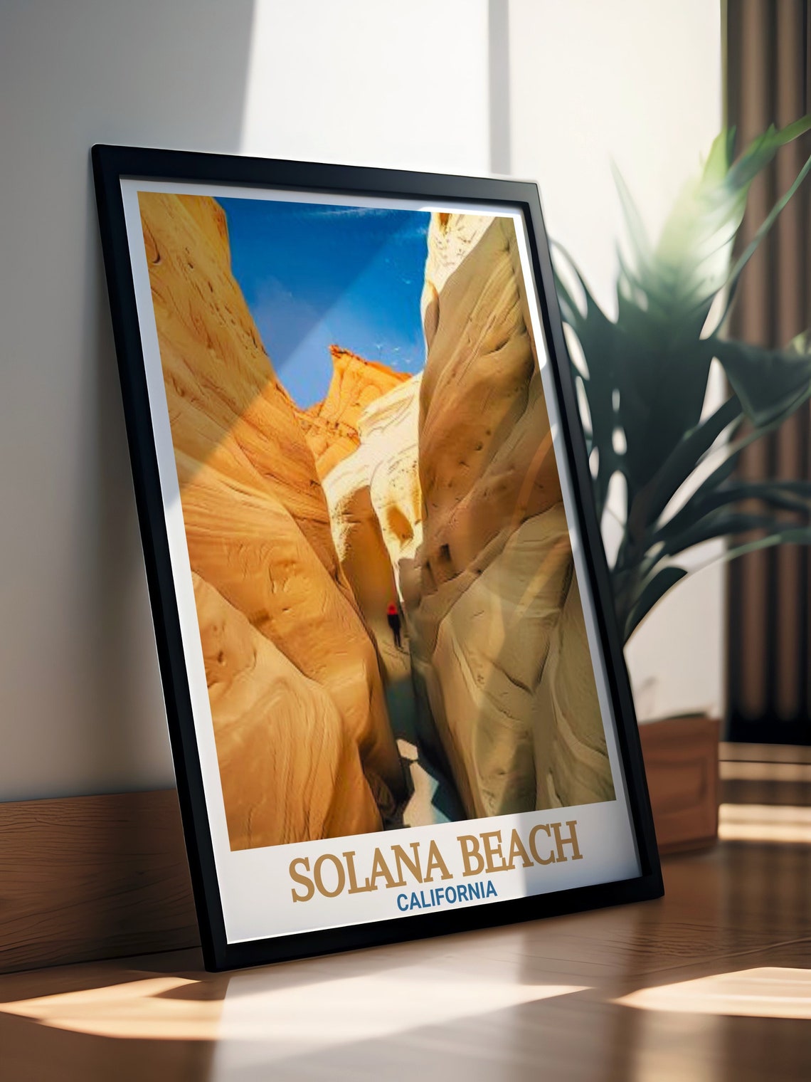 Solana Beach California Annies Canyon Trail Slot Canyon Travel Poster - Image 2