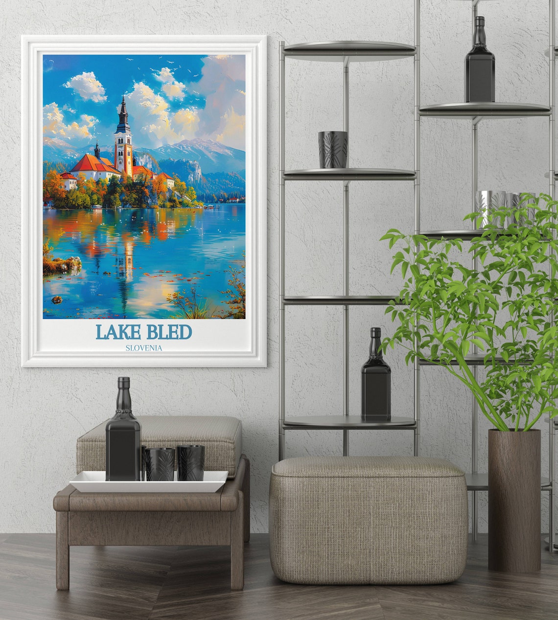 Bled Island Church With Perfect Lake Reflection Slovenia Poster - Image 3