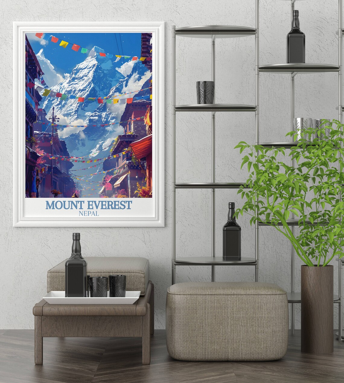 Mount Everest Art Print, Everest Base Camp Collection - Image 2