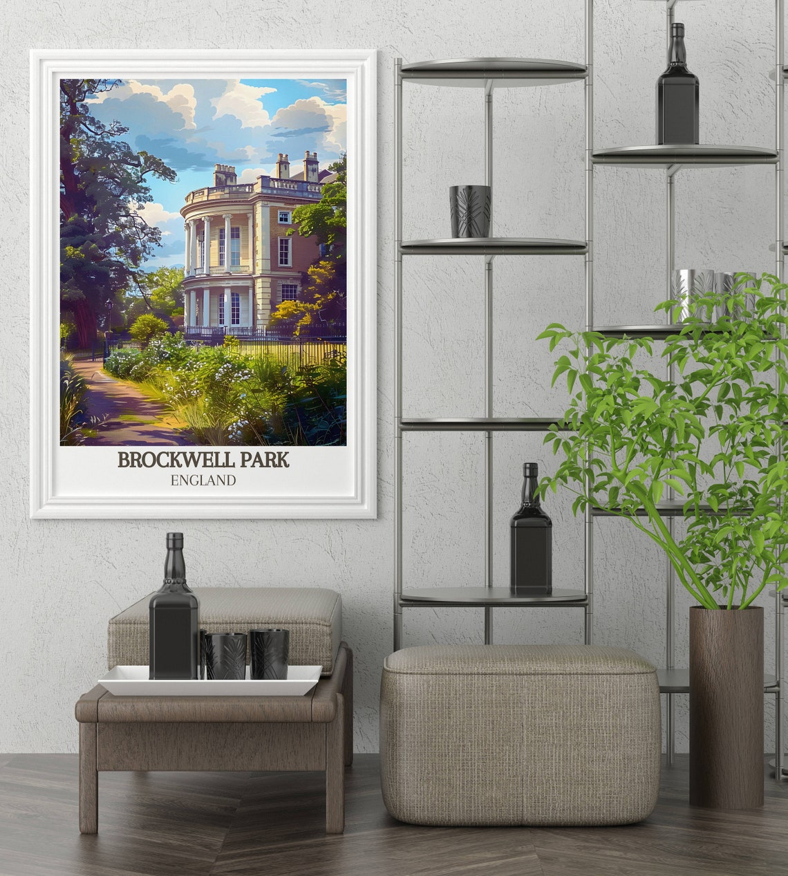 Brockwell Park Brockwell Hall Gardens London England Art Print - Image 2