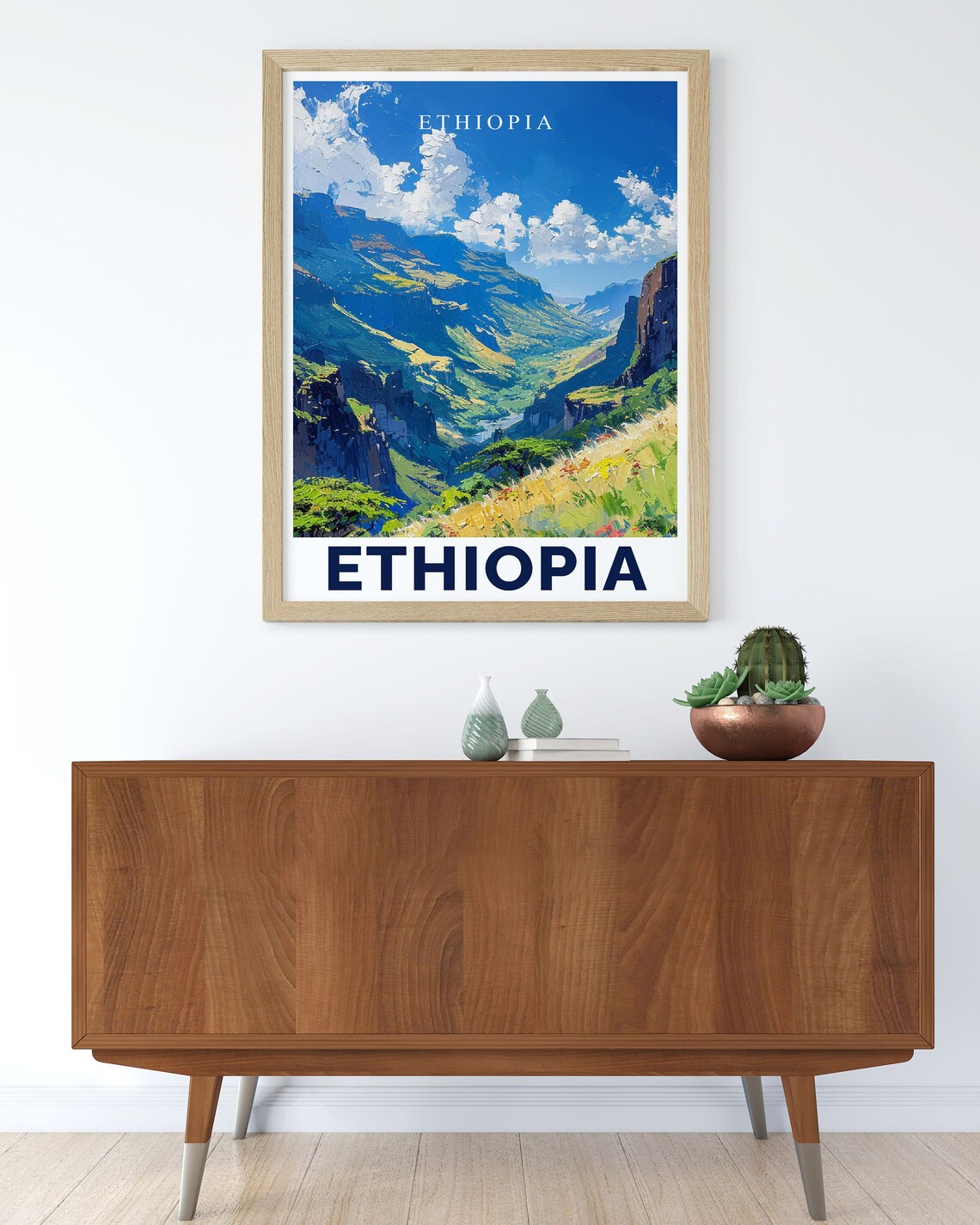 Ethiopia Wall Art Simien Mountains Decor Ethiopia Art Print Addis Ababa Poster - Image 2