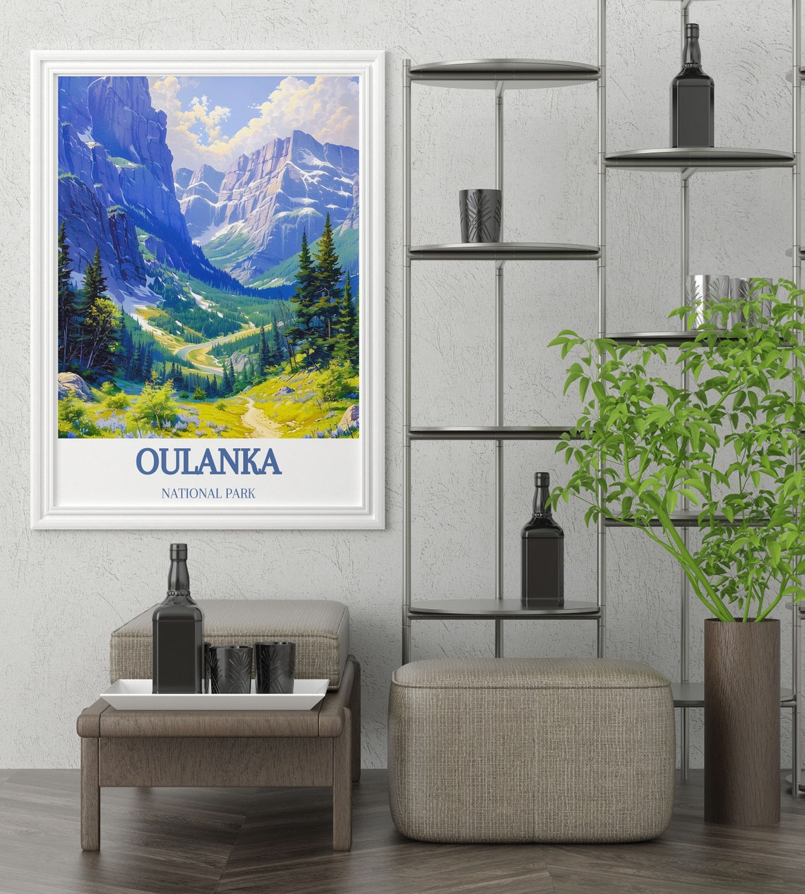Oulanka National Park Finland Green Summer Valley Trail Poster - Image 3