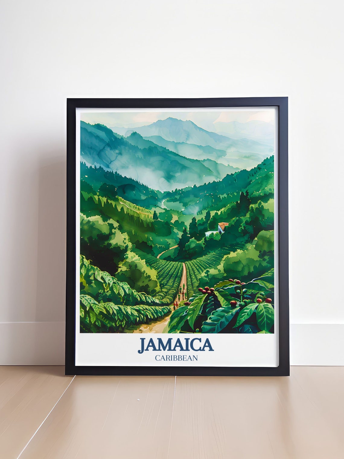 Jamaica Blue Mountains Coffee Plantation Misty Mountain Trail Poster - Image 4