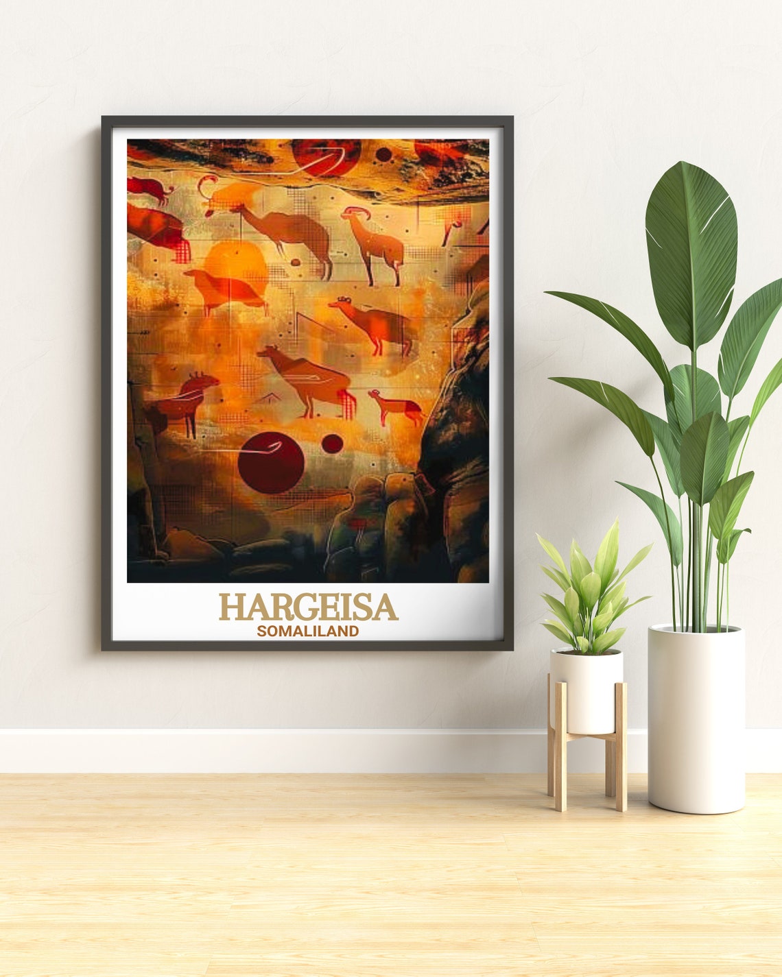 Hargeisa Somaliland Laas Geel Rock Art Cave Paintings Poster - Image 2