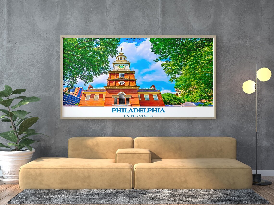 Philadelphia United States Independence Hall Historic Tower Poster - Image 3