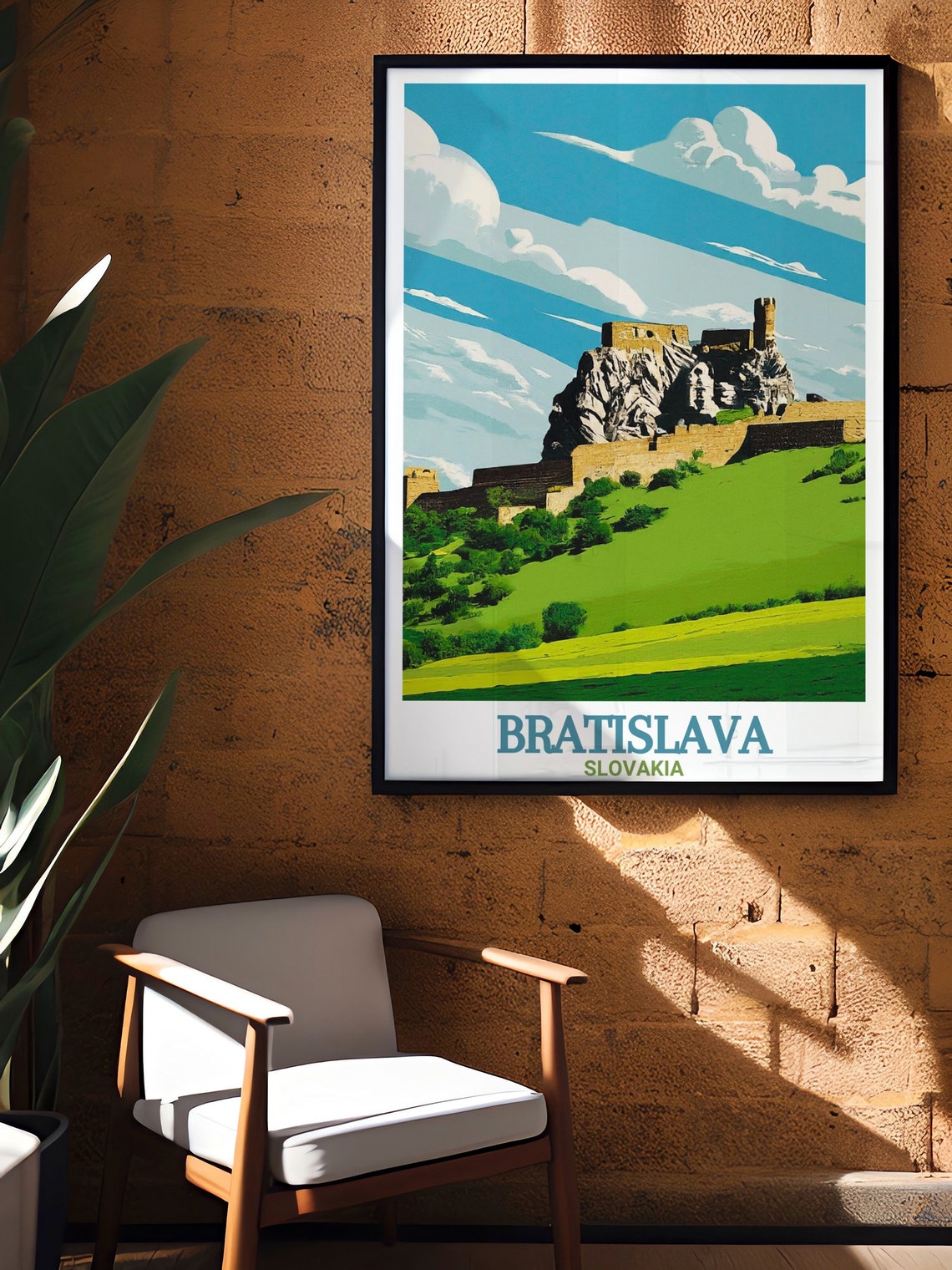 Bratislava Devin Castle Ruins Slovakia Countryside Travel Poster - Image 3